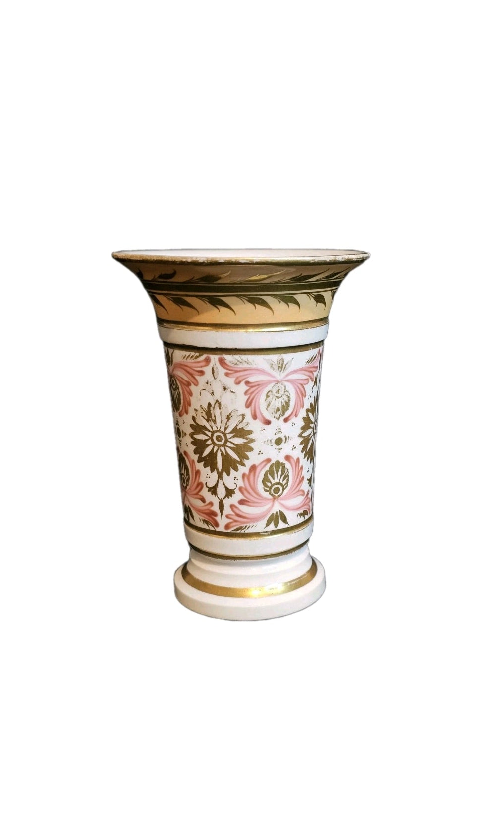 An Antique Bloor Derby Spill Vase Hand Painted C1820 Hand Painted