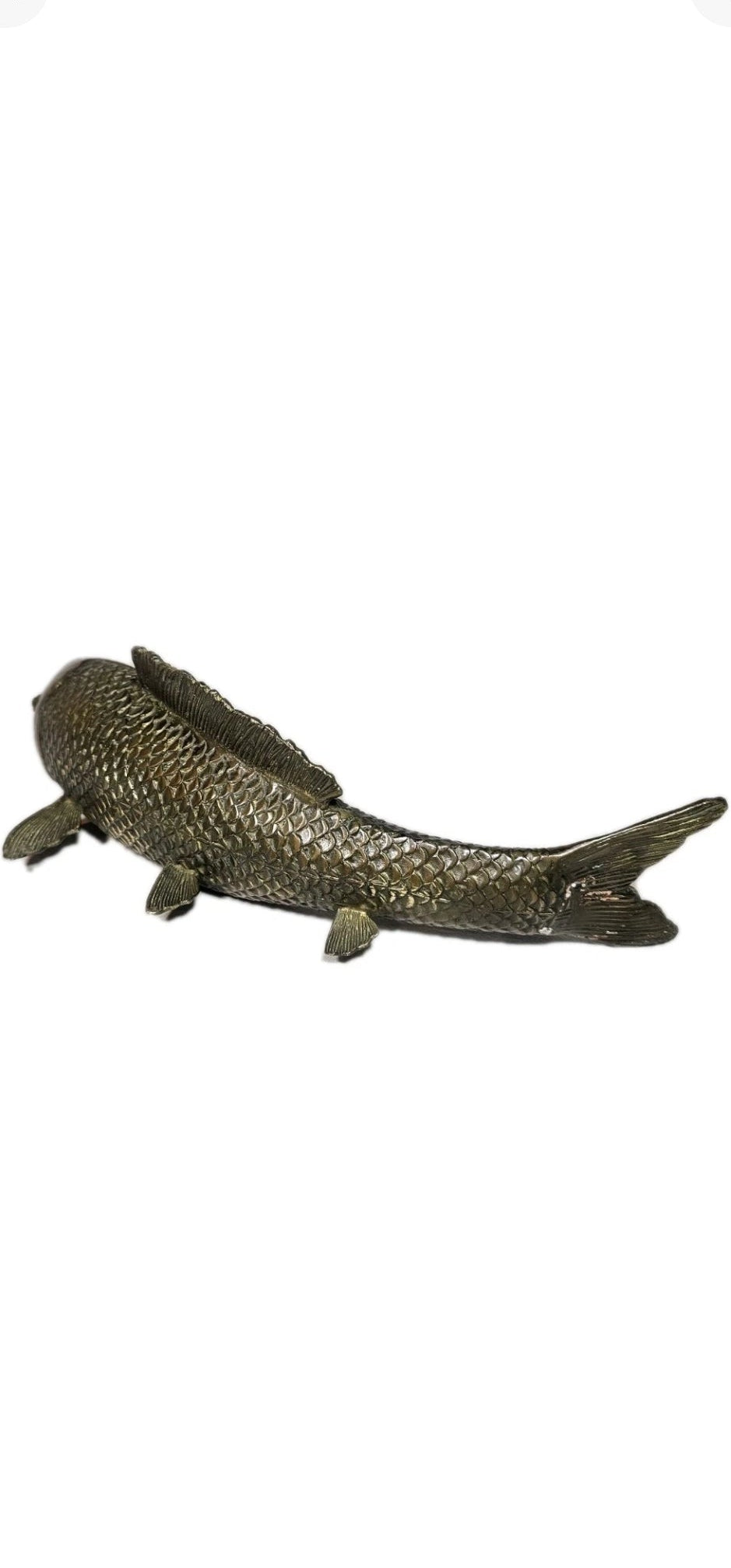 An Antique Japanese Bronze Sculpture of a Koi Carp Fish