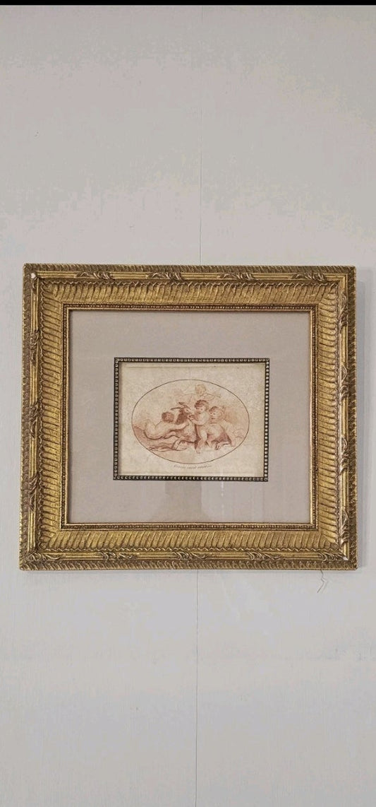 A Framed Stipple Engraving by Charles Taylor (1756-1823) 
Titled - Love Conquers All
