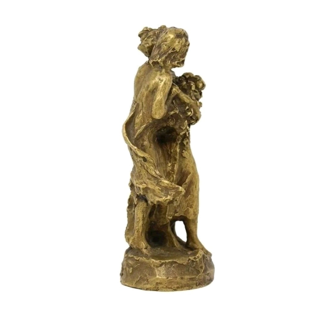 A Signed François-Raoul Larche Gilt Bronze Figure of Two Girls