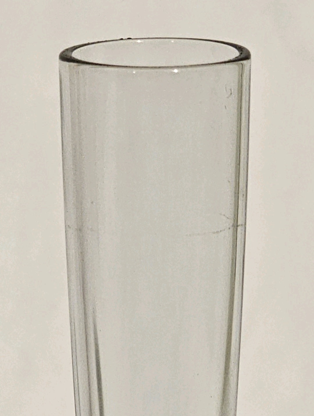 A 1950's Whitefriars Arctic Blue Specimen Glass Vase model number 9284