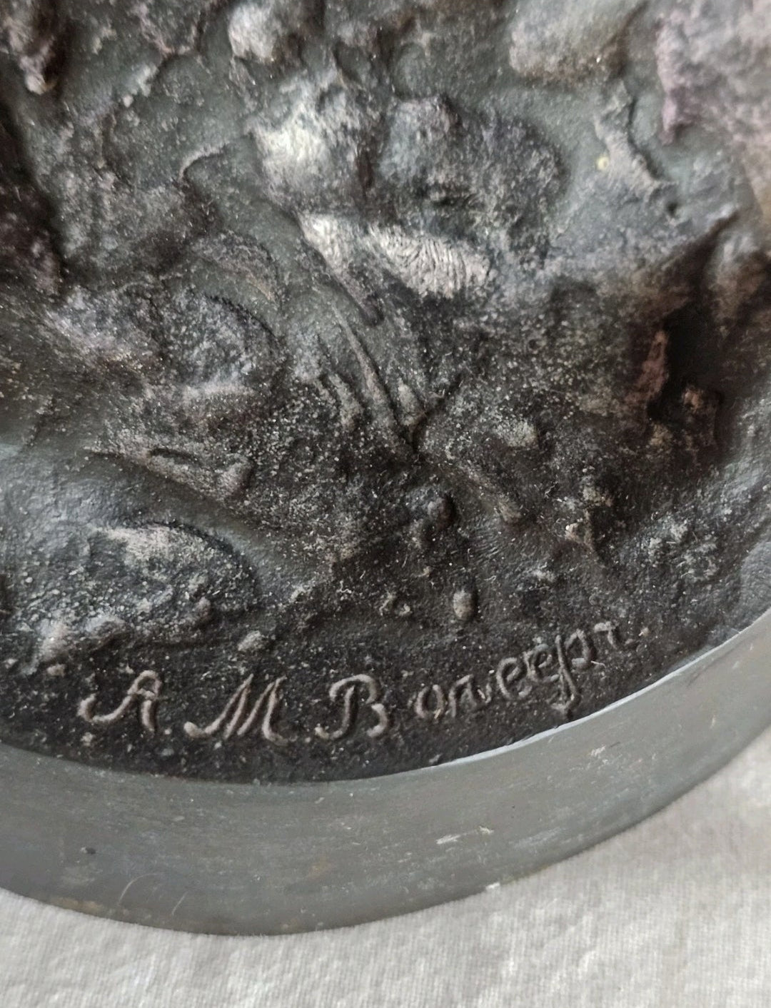 19thC A.M Bonegor (Russian) Bronze Sculpture of Two Cossacks on Horseback Signed