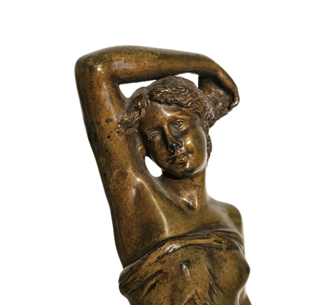 A Pair of French Bronze Sculptures of Goddesses by Emile Laporte (1858-1907)