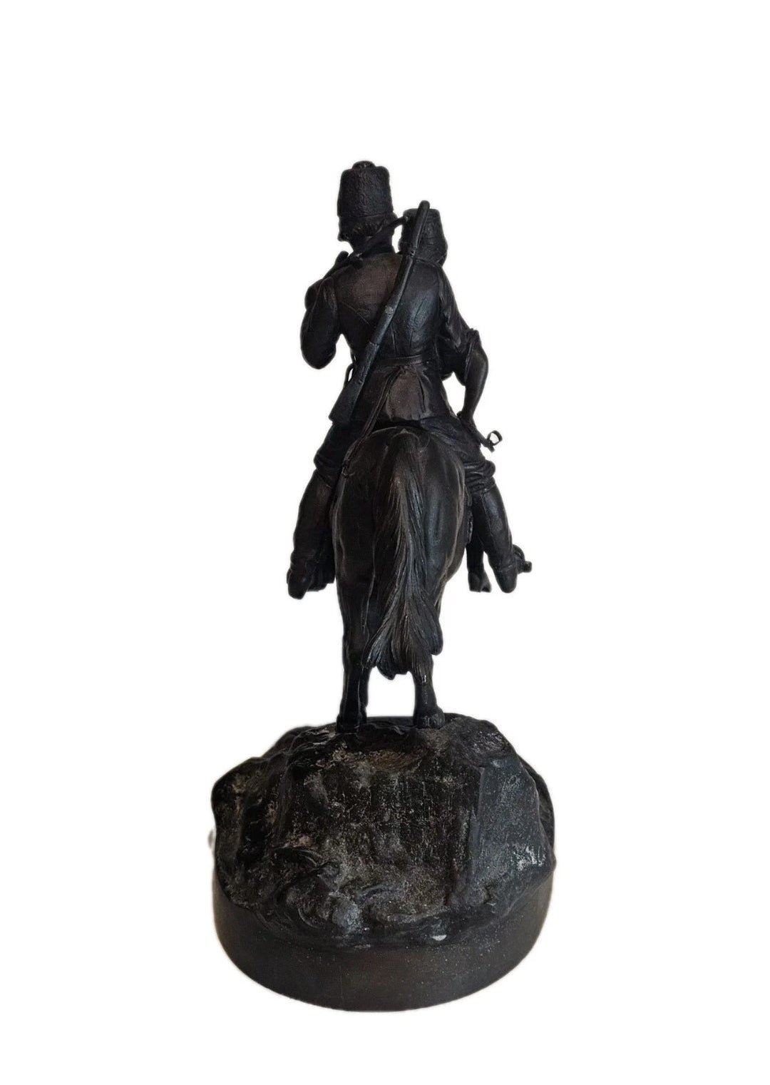 19thC A.M Bonegor (Russian) Bronze Sculpture of Two Cossacks on Horseback Signed