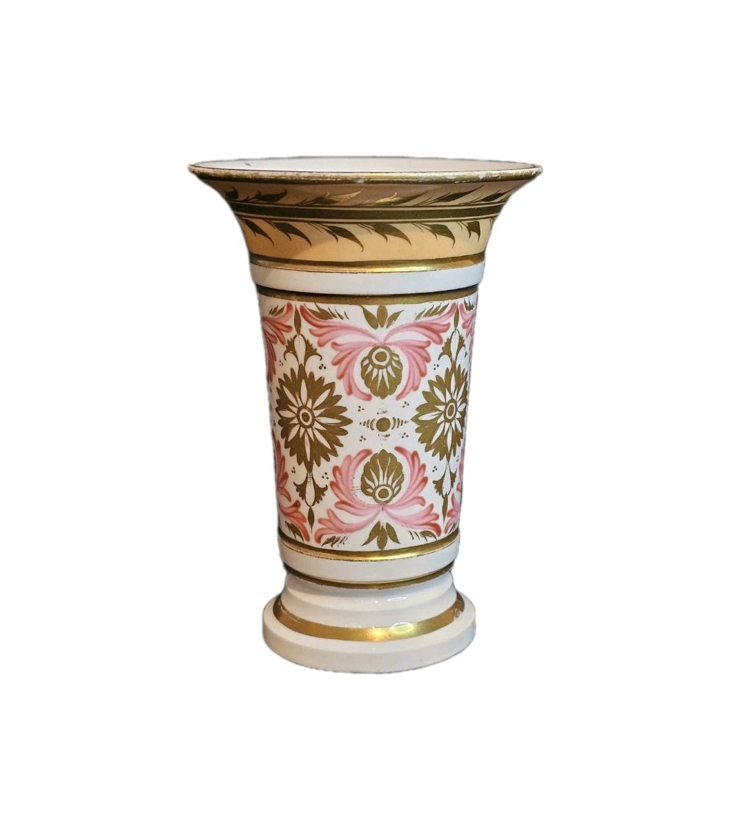 An Antique Bloor Derby Spill Vase Hand Painted C1820 Hand Painted