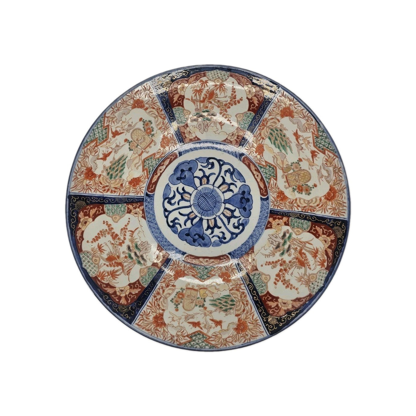 Antique 19th Century Japanese Imari Porcelain Charger Plate 48cm