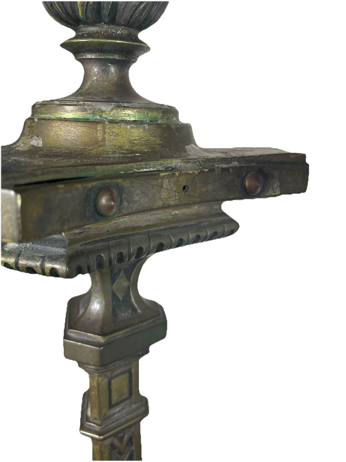 19th Century French Bronze Church Candlesticks Putti Pair