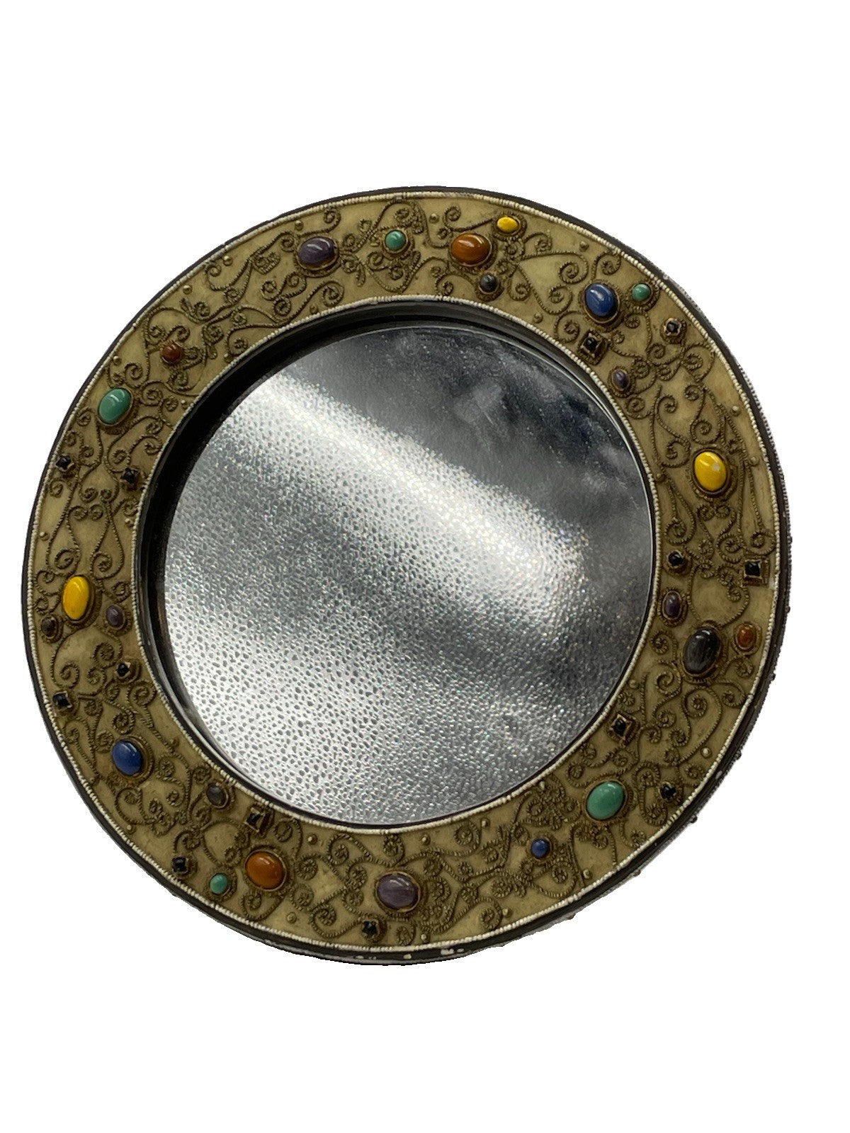 Antique Dressing Table Vanity Decorated with Enamelled Cabochons
