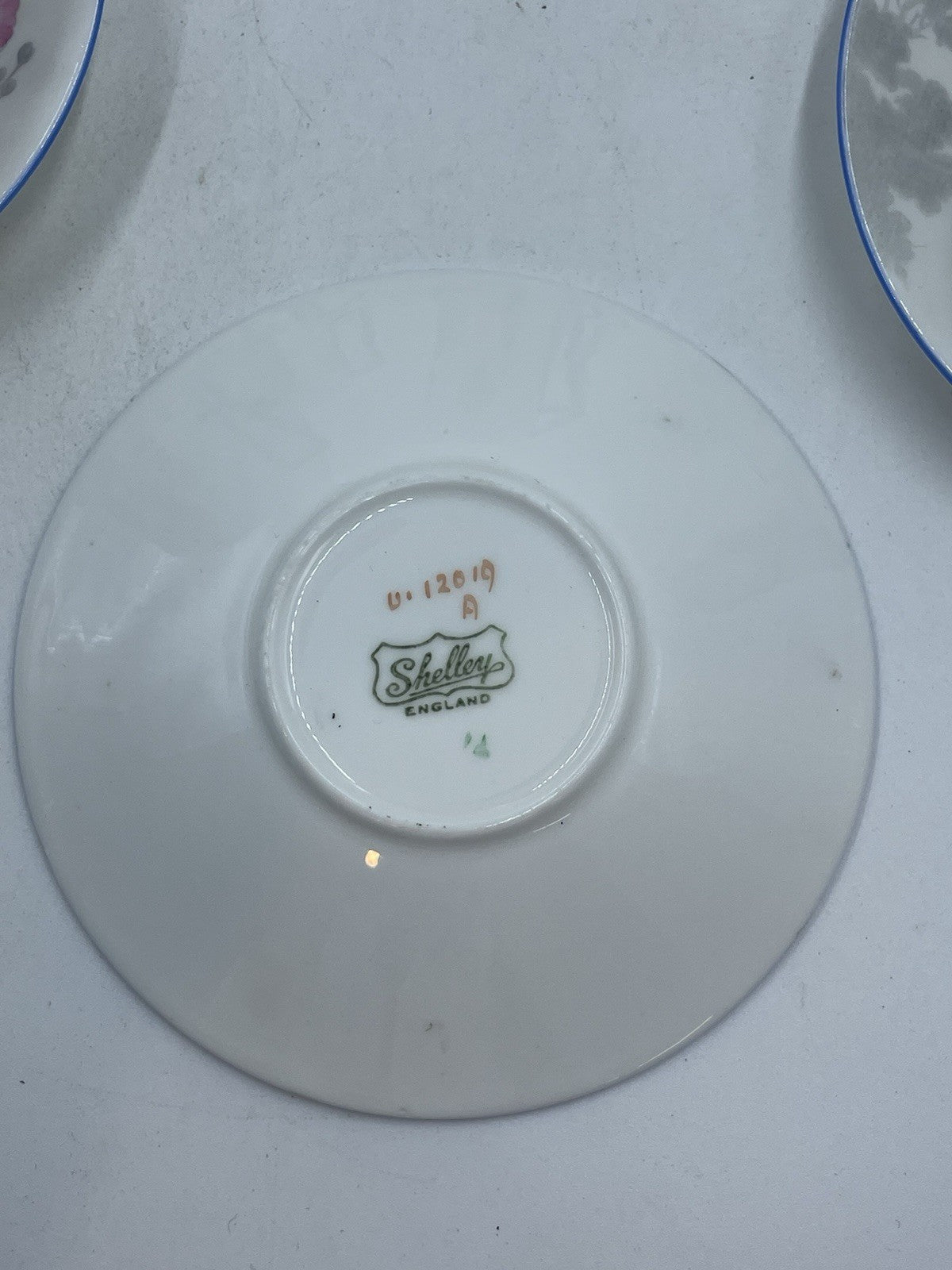 Vintage Shelly Art Deco Bone China Coffee Set Hollyhock Pattern