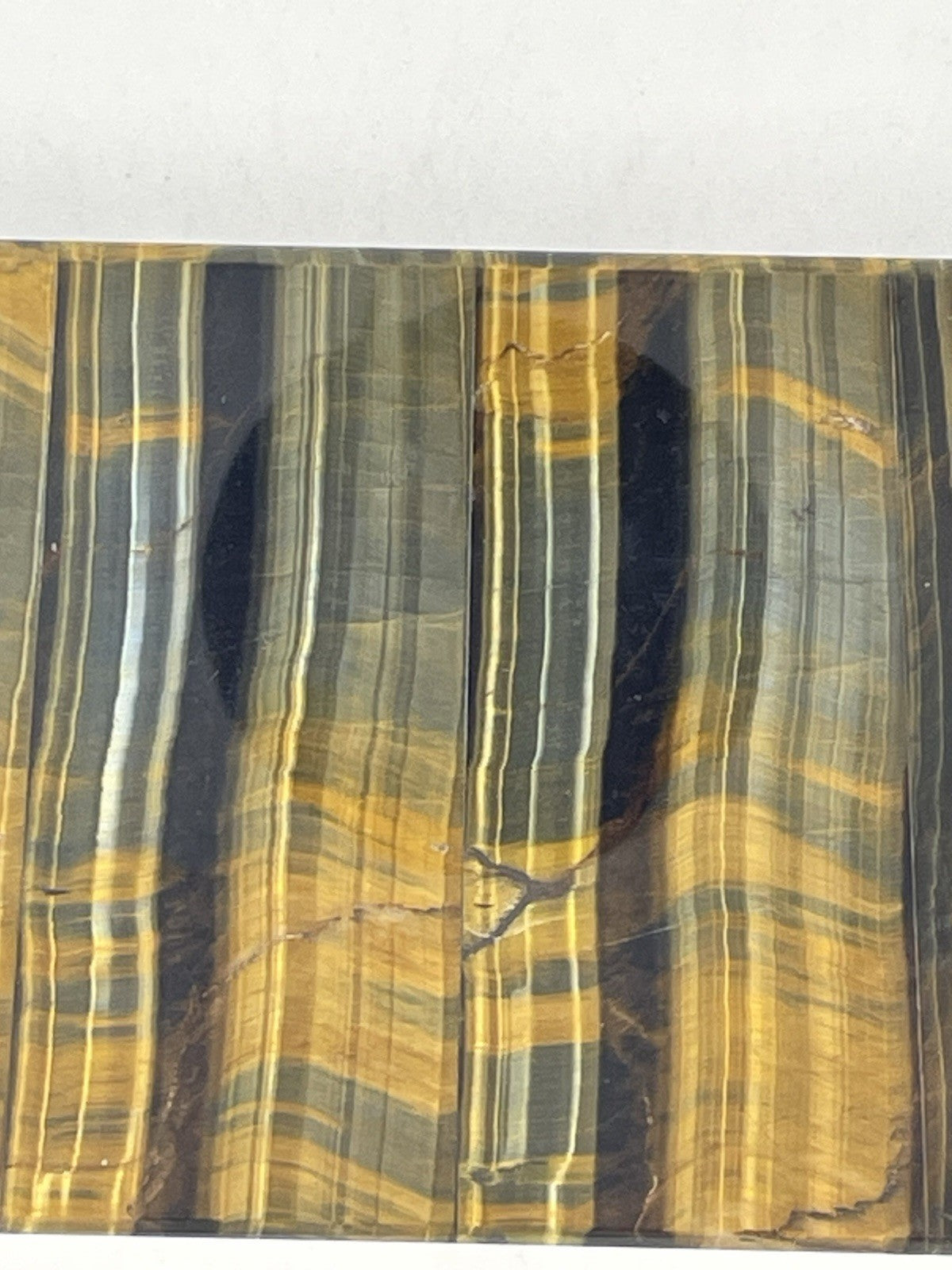 Vintage 1960s Italian Tiger's Eye Quartz Stone Box