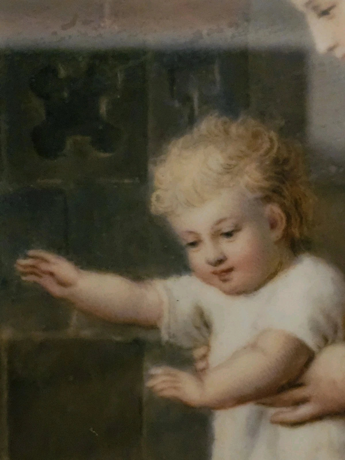 A 19thC KPM Porcelain Plaque Titled-Mother and Child