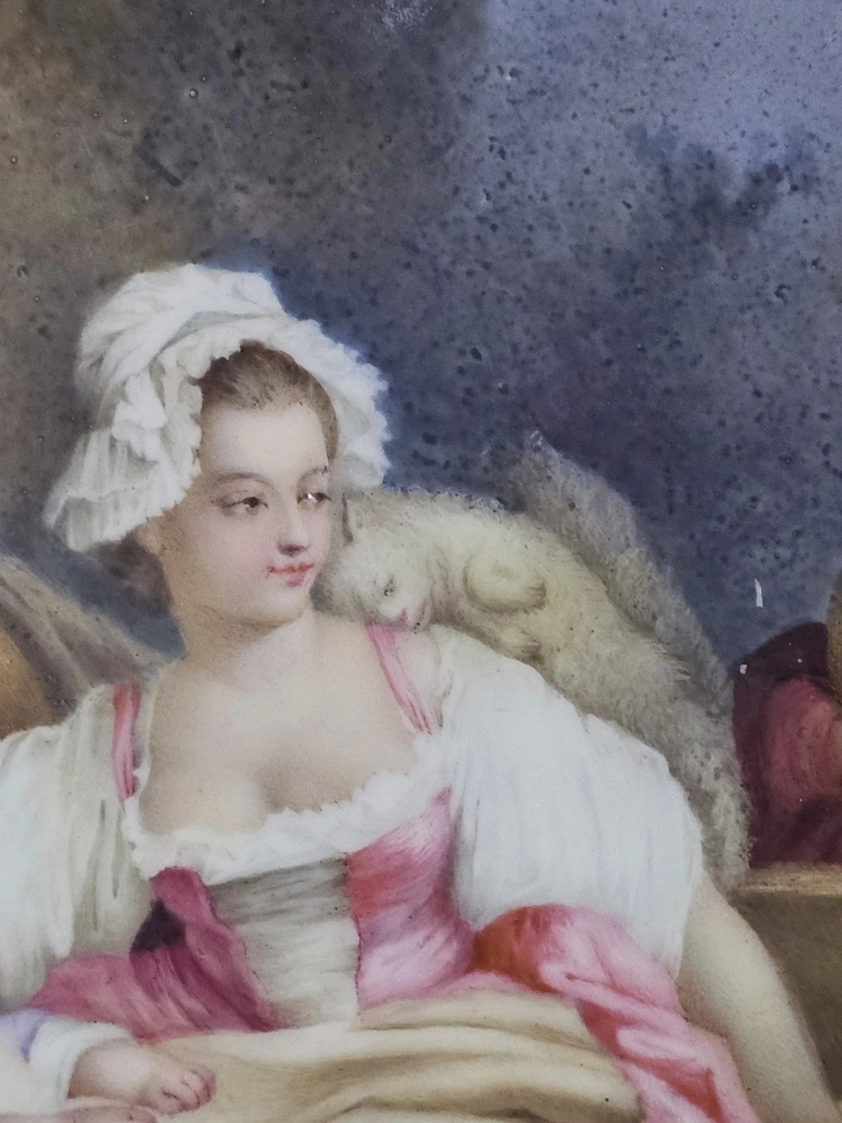 A 19thC Oval Sevres Porcelain Plaque The Good Mother After Jean Honoré Fragonard