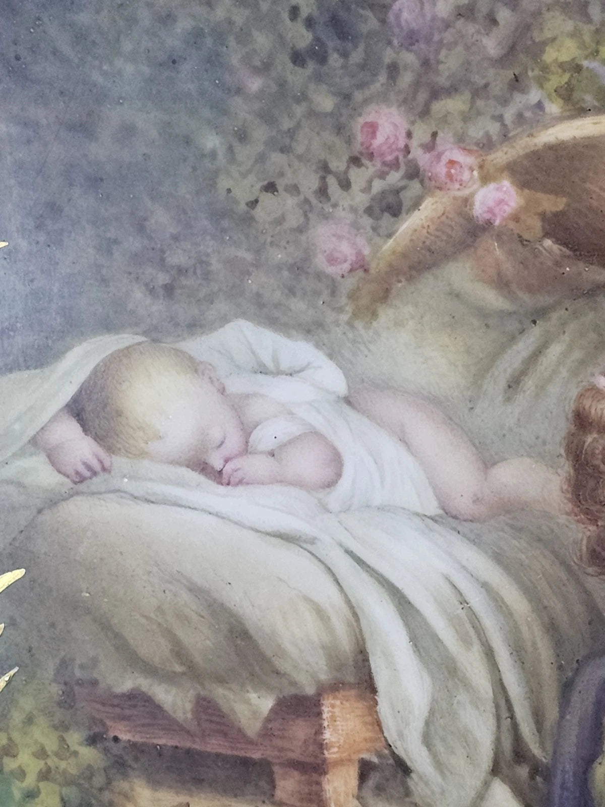 A 19thC Oval Sevres Porcelain Plaque The Good Mother After Jean Honoré Fragonard