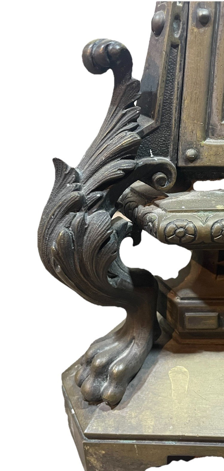 19th Century French Bronze Church Candlesticks Putti Pair