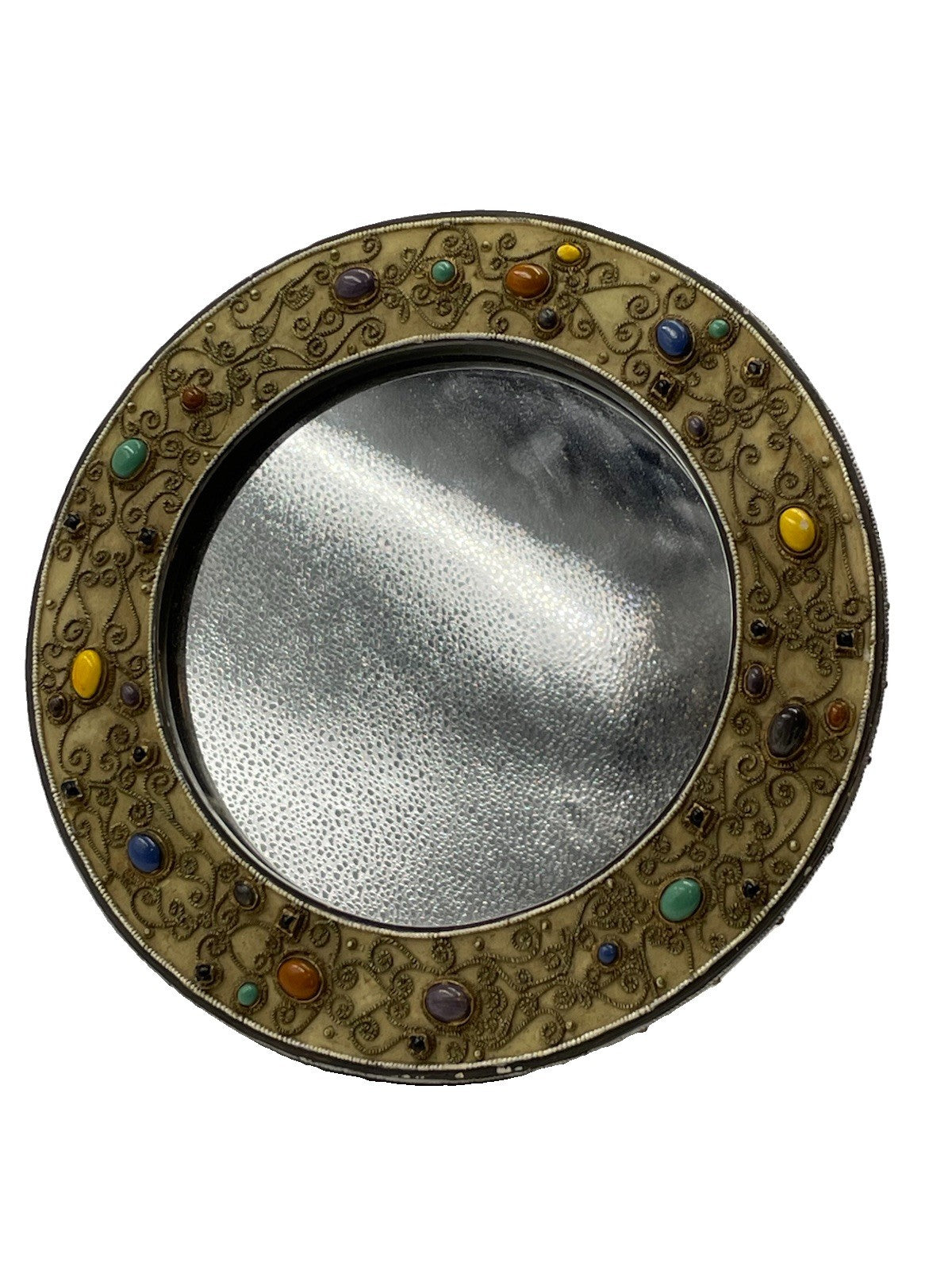 Antique Dressing Table Vanity Decorated with Enamelled Cabochons