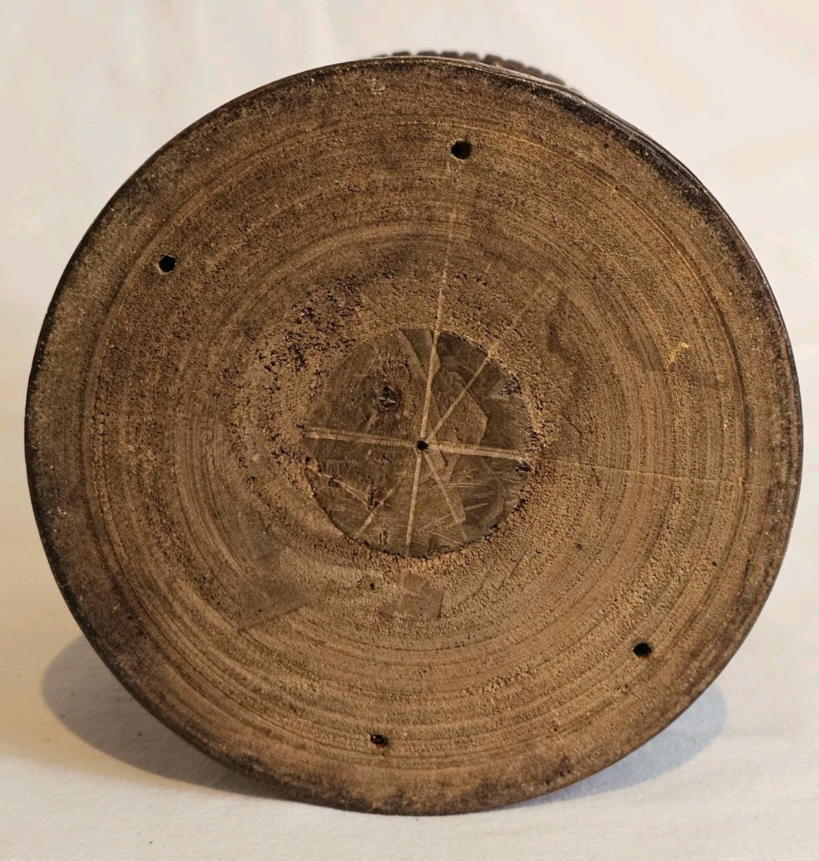 Antique French Treen Maison Carrée Arènes Nîmes Tobacco Jar