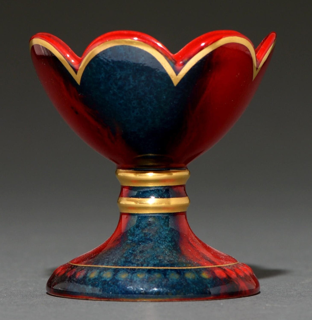 Vintage Royal Doulton Flambe Porcelain Egg Stand C1990