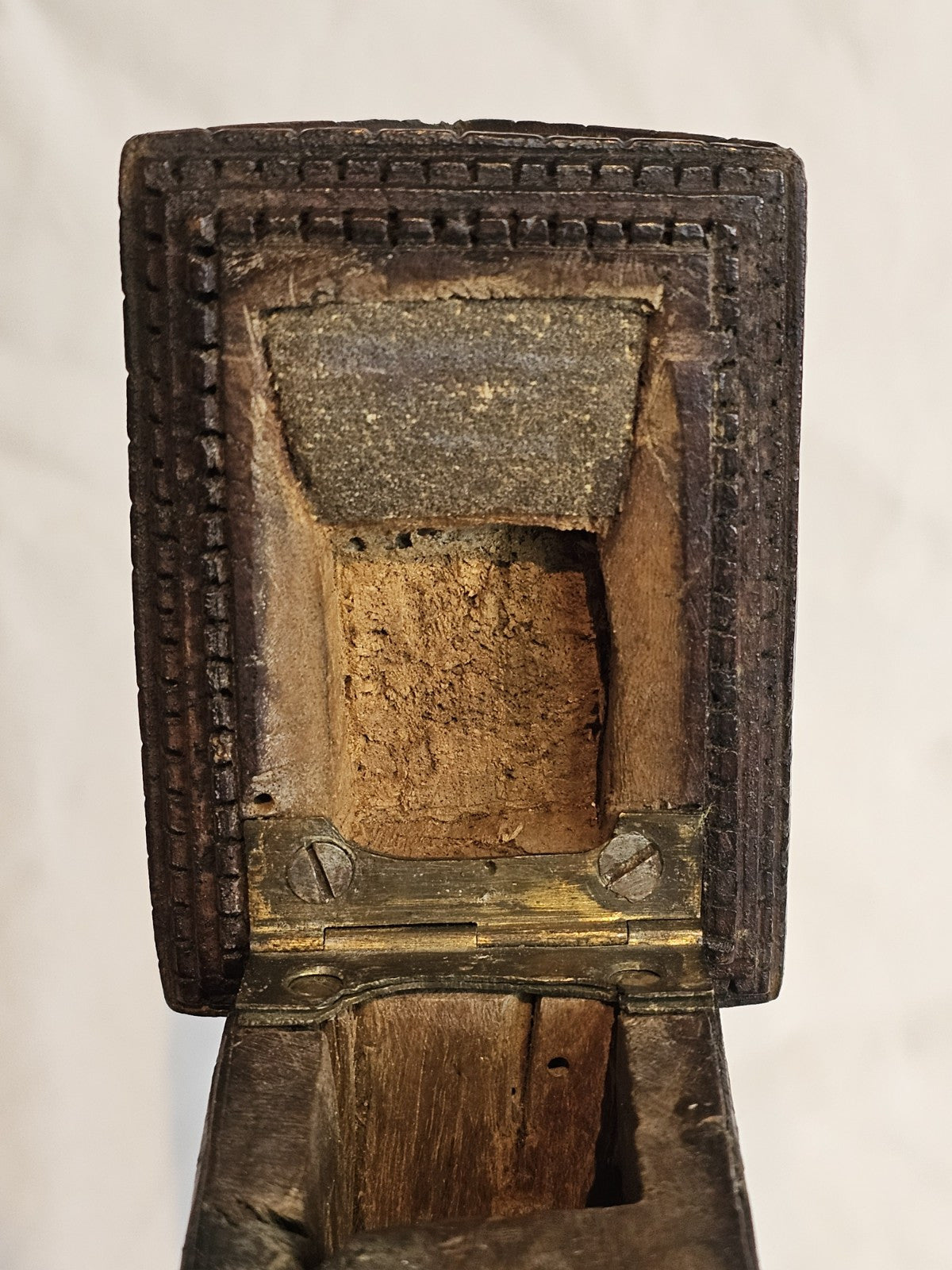 Antique French Treen Maison Carrée Arènes Nîmes Tobacco Jar