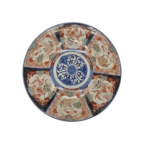 Antique 19th Century Japanese Imari Porcelain Charger Plate 48cm